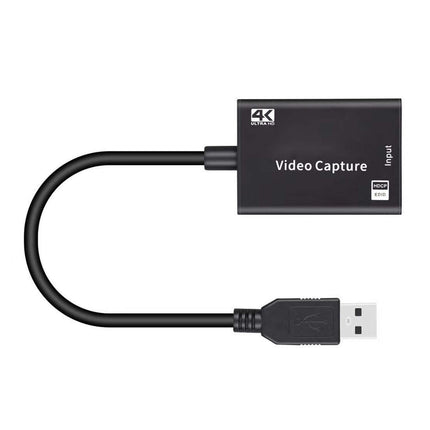 USB to HDMI-compatible High Clarity 1080P 4K Video Capture Card for Game Live Streaming Broadcast Black