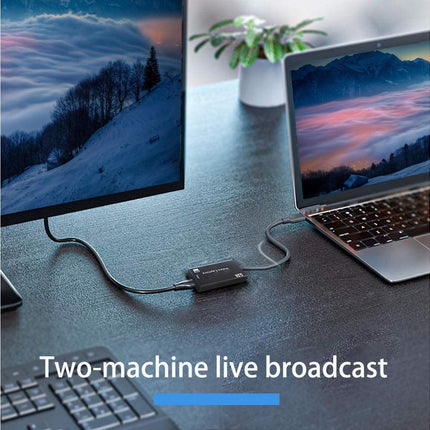 USB to HDMI-compatible High Clarity 1080P 4K Video Capture Card for Game Live Streaming Broadcast Black