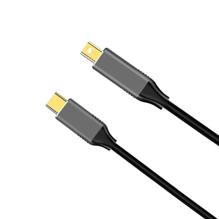 USB Type C to Mini DisplayPort DP 4K 6FT Cable Adapter Converter for MacBook Black