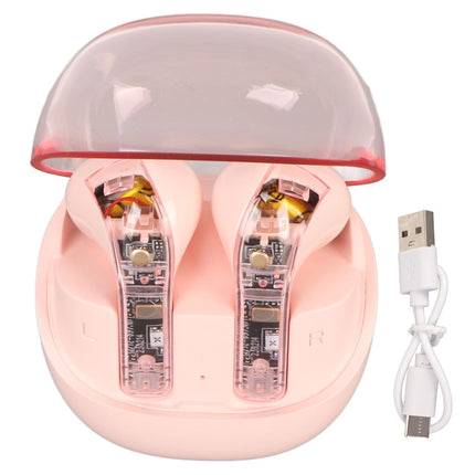 Language Translator Earbuds Support 144 Online Languages Bluetooth 5.3 Earphones Wireless Device Pink