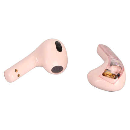 Language Translator Earbuds Support 144 Online Languages Bluetooth 5.3 Earphones Wireless Device Pink