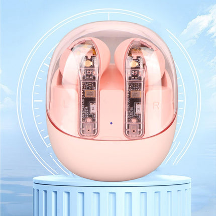 Language Translator Earbuds Support 144 Online Languages Bluetooth 5.3 Earphones Wireless Device Pink