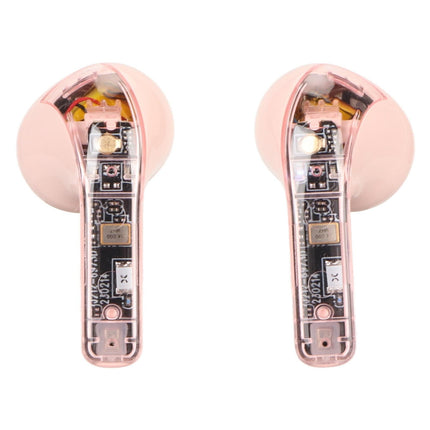 Language Translator Earbuds Support 144 Online Languages Bluetooth 5.3 Earphones Wireless Device Pink