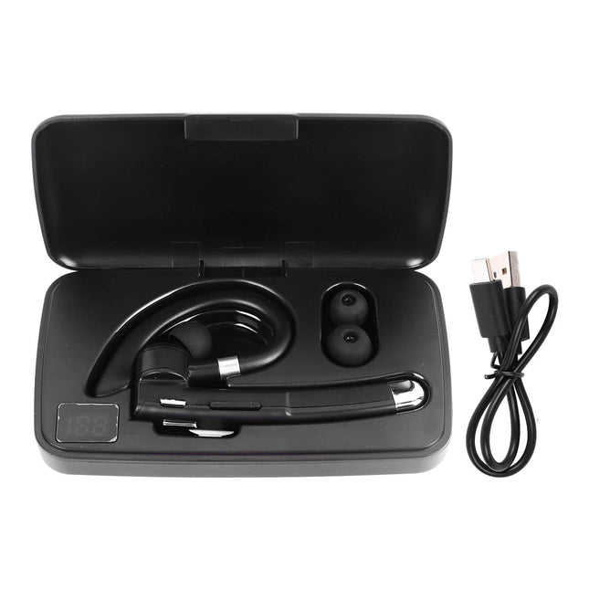 Bluetooth Earpiece Noise Canceling Waterproof Digital Power Display Wireless Headset with Charging Case for
