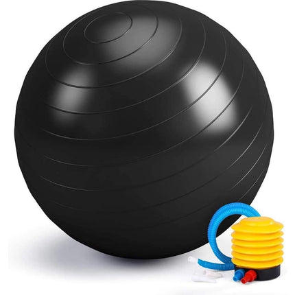 Anti-Burst Exercise Ball, Fitness & Yoga Ball Supports with Quick Pump for Gym, Chair