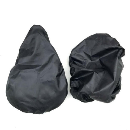 Bicycle Seat Cover, 2pcs Saddle Pad Bicycle, Elastic Waterproof Bicycle Saddle Cover (Black)