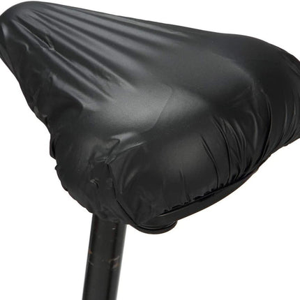Bicycle Seat Cover, 2pcs Saddle Pad Bicycle, Elastic Waterproof Bicycle Saddle Cover (Black)