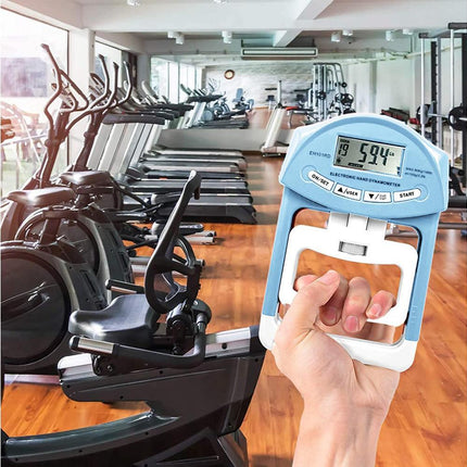 Digital Hand Dynamometer Grip Strength Measurement Meter Auto Capturing Electronic Hand Grip Power - Blue