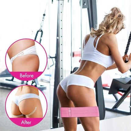 Fitness band [set of 3] Fitness bands / resistance bands set Loop band for 3 resistance levels for buttocks and legs, resistance hip bands