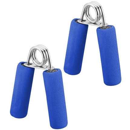 Hand Grip Strengthener,Develop Hand and Forearm Grip Strength for Peak Performance in Sports. Perfect Equipment for Gyms - Bonus Foam Sleeves - Blue