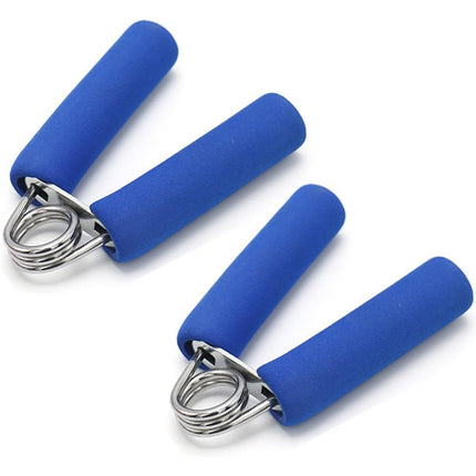 Hand Grip Strengthener,Develop Hand and Forearm Grip Strength for Peak Performance in Sports. Perfect Equipment for Gyms - Bonus Foam Sleeves - Blue