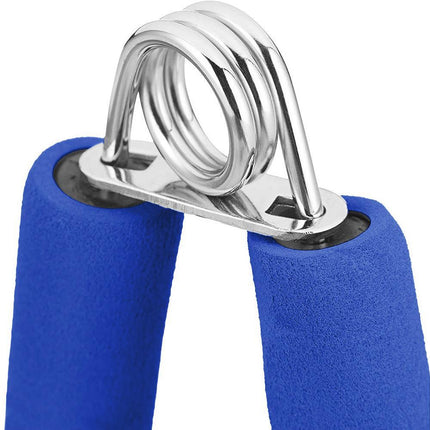 Hand Grip Strengthener,Develop Hand and Forearm Grip Strength for Peak Performance in Sports. Perfect Equipment for Gyms - Bonus Foam Sleeves - Blue