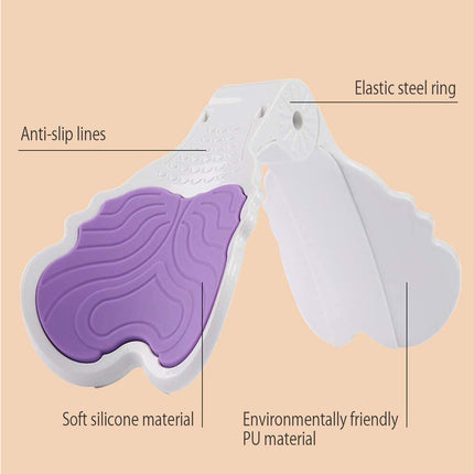 Hip Trainer, Thigh Master, Pelvic Floor Strengthening Device Women, Trainer for Postpartum Rehabilitation, Thigh Toner Workout Exerciser - Purple