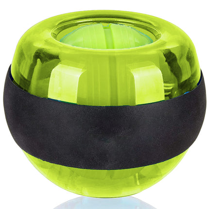 Metal Core Wrist Exerciser Wrist Strengthener Gyro Ball with LED Light - Green