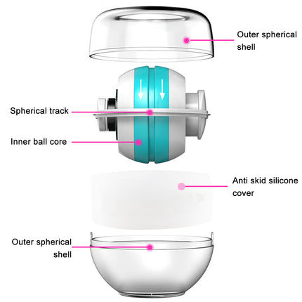 Metal Core Wrist Exerciser Wrist Strengthener Gyro Ball with LED Light - Green