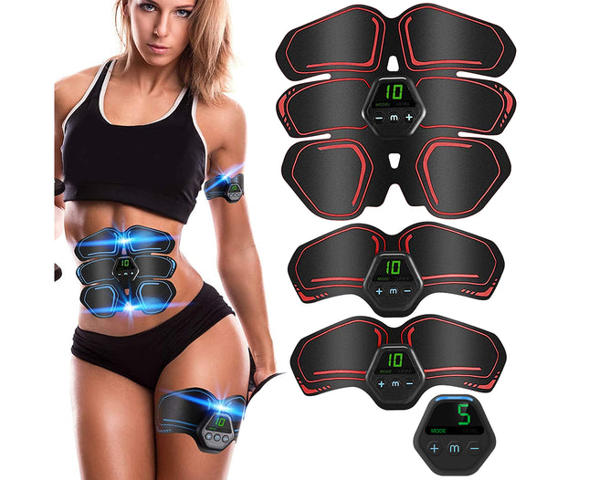 Muscle Toner Abdominal Toning Belt ABS Toner Body Muscle Trainer Wireless Portable Unisex Fitness Training