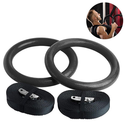 Nylon triceps rope twisted rope triceps cord to pull down with non-slip handles - biceps, triceps, gym or at home - Black