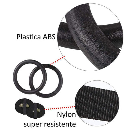 Nylon triceps rope twisted rope triceps cord to pull down with non-slip handles - biceps, triceps, gym or at home - Black