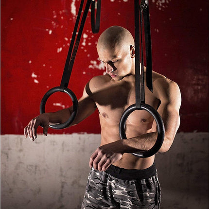 Nylon triceps rope twisted rope triceps cord to pull down with non-slip handles - biceps, triceps, gym or at home - Black