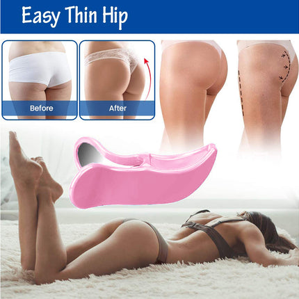 Pelvis Floor Muscle Medial Exerciser Hip Muscle&Inner Thigh Trainer Correction Beautiful Buttocks for Women - Pink