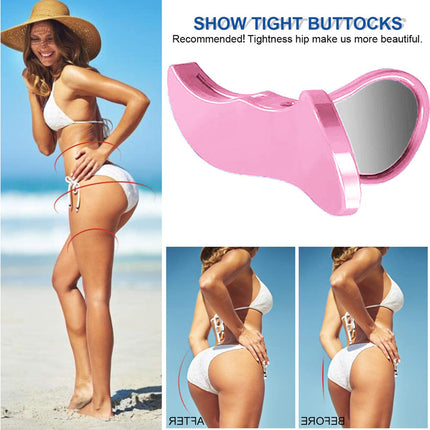 Pelvis Floor Muscle Medial Exerciser Hip Muscle&Inner Thigh Trainer Correction Beautiful Buttocks for Women - Pink