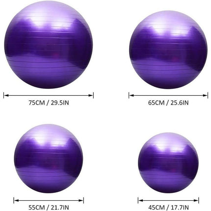 Yoga ball, anti-burst, thickened, stability, balance ball, pilates, barre, physiotherapy, exercise ball, gift, air pump