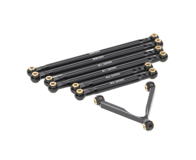 1 Set Tie Rod Kit Upgrade Replacement Black Perfect Matching Rod Link Linkage Kit for Axial SCX24 – product detail