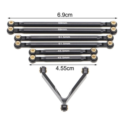1 Set Tie Rod Kit Upgrade Replacement Black Perfect Matching Rod Link Linkage Kit for Axial SCX24 Accessories