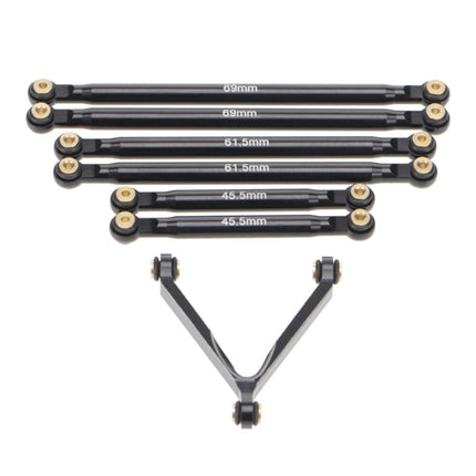 1 Set Tie Rod Kit Upgrade Replacement Black Perfect Matching Rod Link Linkage Kit for Axial SCX24 Accessories