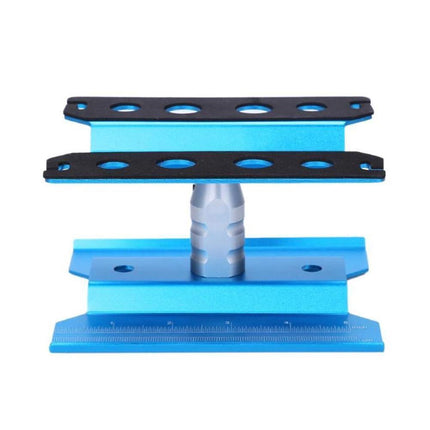 Metal Repair Station Stand Platform for 1/8 1/10 1/16 Remote Control Crawl Car Blue