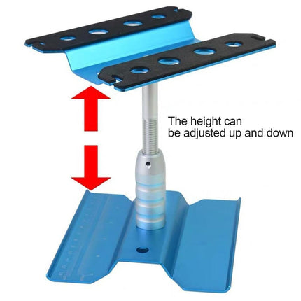 Metal Repair Station Stand Platform for 1/8 1/10 1/16 Remote Control Crawl Car Blue