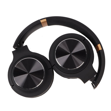Foldable Bluetooth Headset Multifunction Noise Canceling HiFi Stereo Wireless Bluetooth Headphones Black