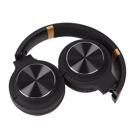 Foldable Bluetooth Headset Multifunction Noise Canceling HiFi Stereo Wireless Bluetooth Headphones Black