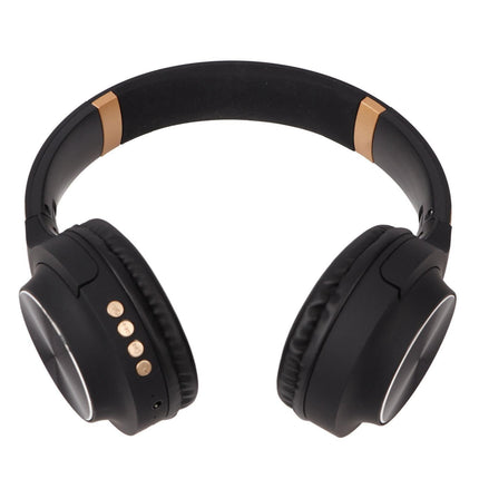Foldable Bluetooth Headset Multifunction Noise Canceling HiFi Stereo Wireless Bluetooth Headphones Black