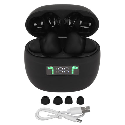 Language Translator Earbuds Support 144 Languages Online Translation Wireless Translator Device with Digital Display Black