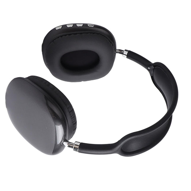 Wireless Bluetooth Headset Bluetooth 5.0 and EDR Stereo Noise Cancelling Lightweight Foldable Bluetooth Headphone Black Type 1