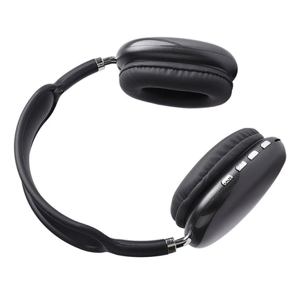 Wireless Bluetooth Headset Bluetooth 5.0 and EDR Stereo Noise Cancelling Lightweight Foldable Bluetooth Headphone Black Type 1