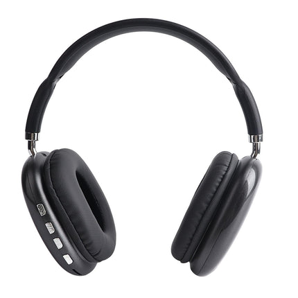 Wireless Bluetooth Headset Bluetooth 5.0 and EDR Stereo Noise Cancelling Lightweight Foldable Bluetooth Headphone Black Type 1