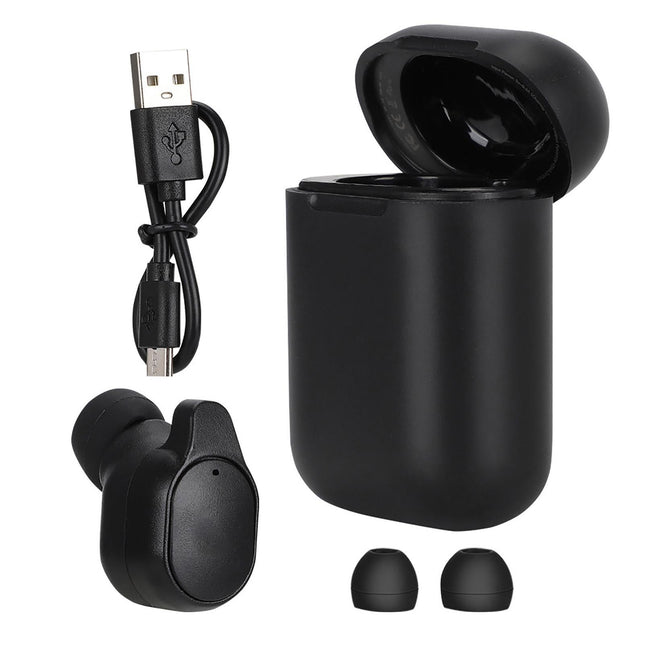 Smart Wireless Bluetooth 5.0 Single Ear Translation Headset Earphone with Charging Box V1263-JX-139