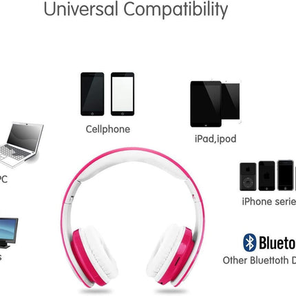 babies Bluetooth Headphones - Volume Limited Foldable - Wireless Headphones with Mic