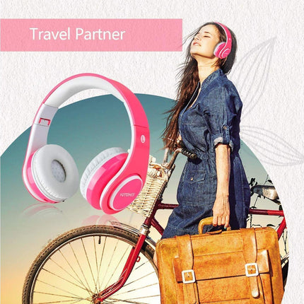 babies Bluetooth Headphones - Volume Limited Foldable - Wireless Headphones with Mic