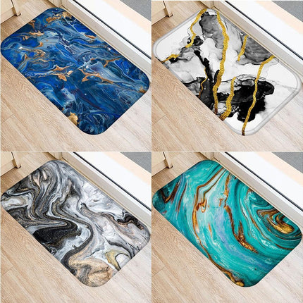Color Palette Kitchen Hallway Mat Entrance Rug Floor Non-slip Bathroom Carpet