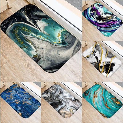 Color Palette Kitchen Hallway Mat Entrance Rug Floor Non-slip Bathroom Carpet
