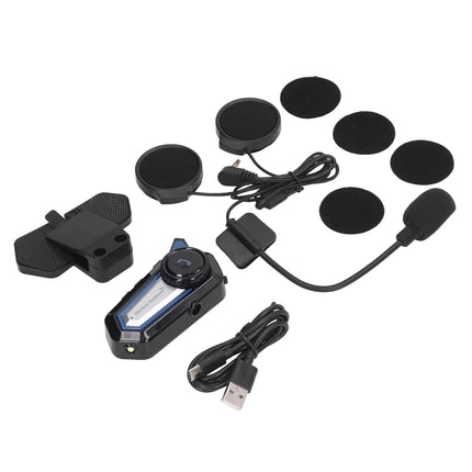 BT31 Motorcycle Bluetooth Helmet Headset Wireless Hands Free Stereo Waterproof Noise Cancelling Headset with Flashlight