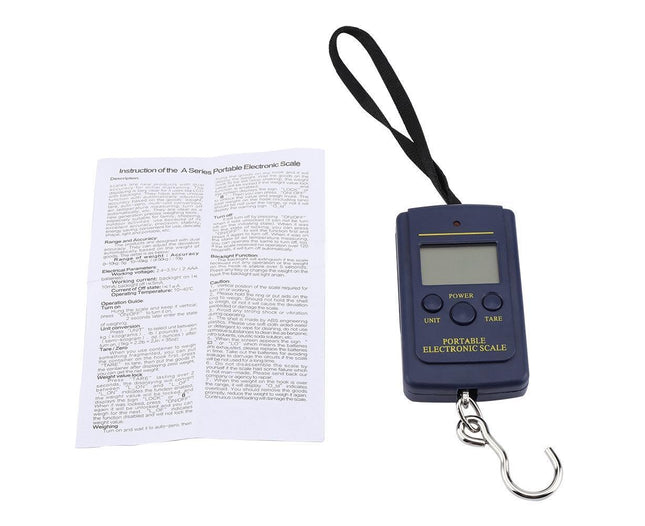 40kg/10g Electronic Scale Digital Hanging Luggage Portable Scale with Hook V1263-JX-1464