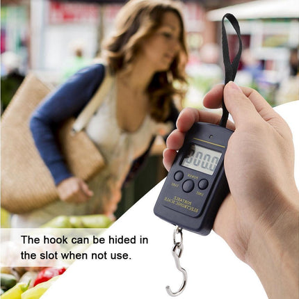 40kg/10g Electronic Scale Digital Hanging Luggage Portable Scale with Hook