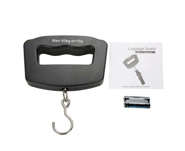 50kg/10g Portable Digital Precise Mini Fish Hook Scale Electronic Luggage Hanging Weight V1263-JX-1465