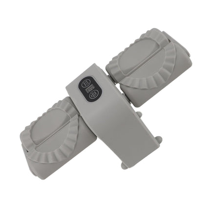 Double Head Automatic Dumpling Maker Mould Electric Dumpling Maker Machine Dumpling Wrapper Tool for Home Kitchen Restaurant Grey