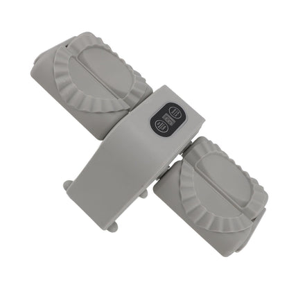 Double Head Automatic Dumpling Maker Mould Electric Dumpling Maker Machine Dumpling Wrapper Tool for Home Kitchen Restaurant Grey