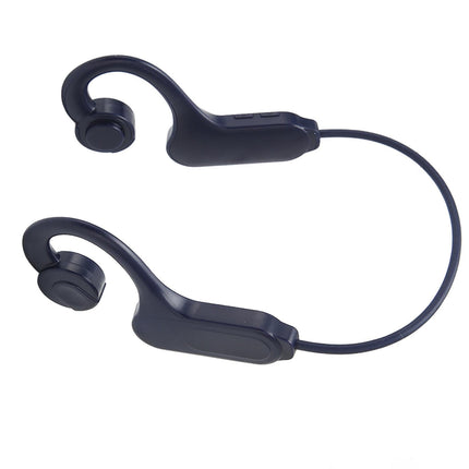 Bone Conduction Headphones Bluetooth 5.3 LED Digital Display IPX5 Waterproof Wireless Earphones for Sports Blue